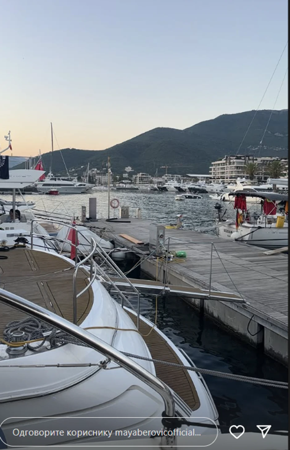 Maja Berović na jahti