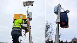 fotoradar rekordzista powrócił. wcześniej zniszczono go dwa razy, w ty