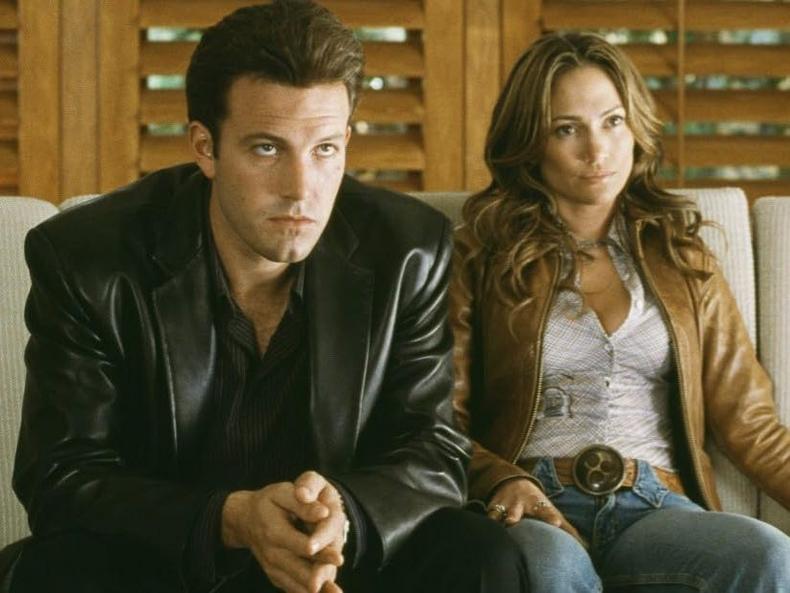 Jennifer Lopez and Ben Affleck in Gigli (2003).Sony