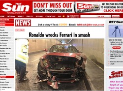 Zobacz, jak Ronaldo skasował ferrari