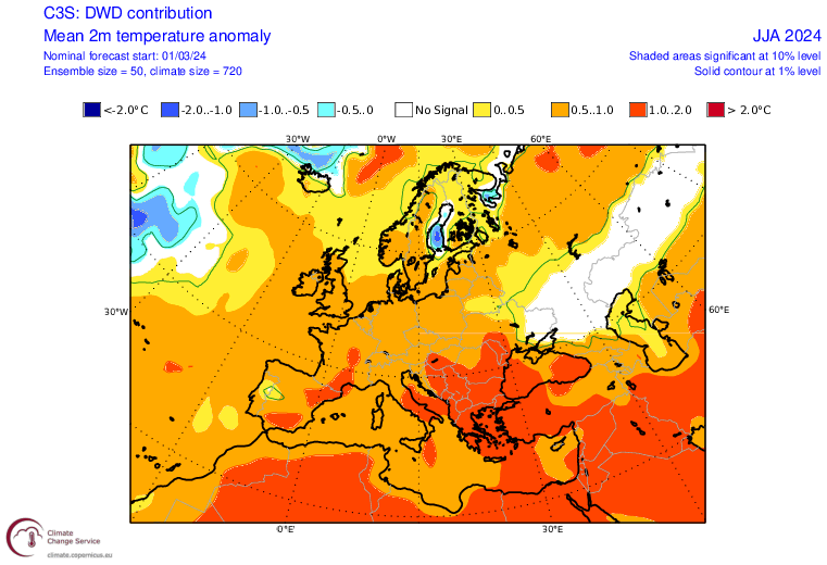 Lato niemal w całej Europie będzie w tym roku gorące
