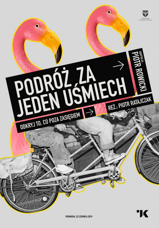 "Podróż za jeden uśmiech", reż. Piotr Ratajczak, plakat 