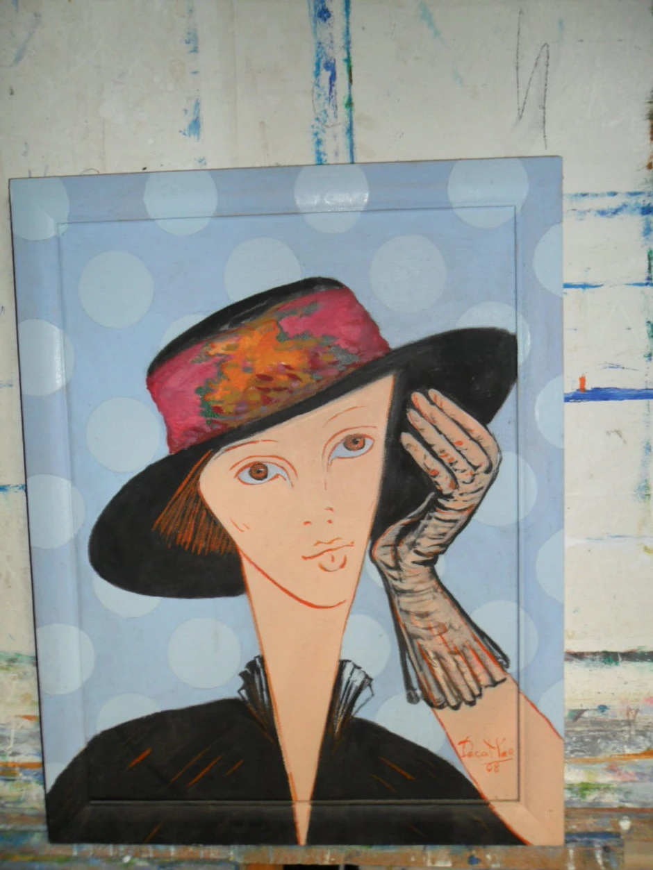 "Autoportret", ulje na platnu, 30x50