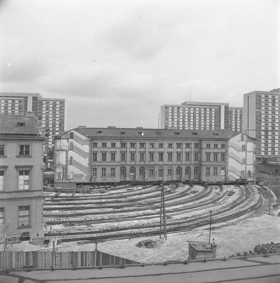 Warszawa, luty 1969. Na zdjęciu Pałac Lubomirskich