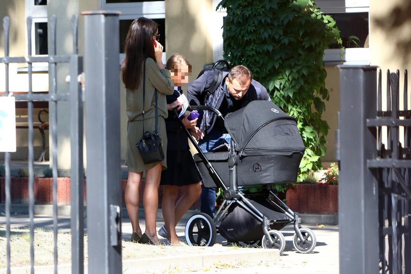 Marta Kaczyńska i Marcin Dubieniecki na rozpoczęciu roku szkolnego