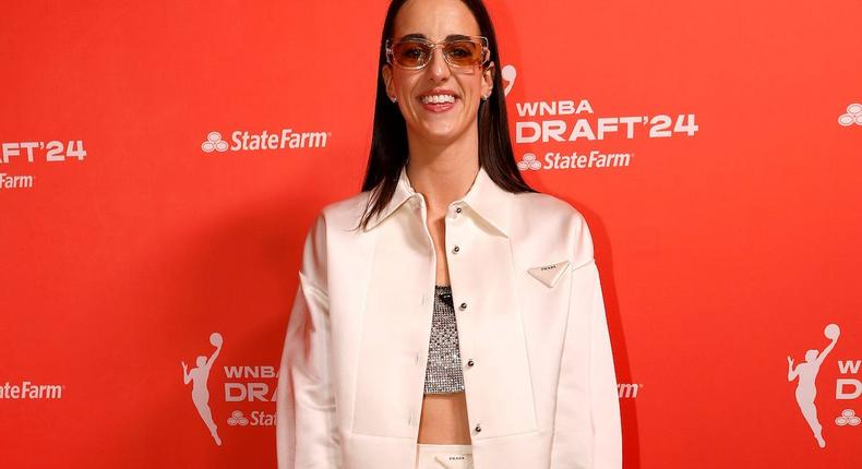 Caitlin Clark attends the 2024 WNBA Draft.Sarah Stier/Getty Images