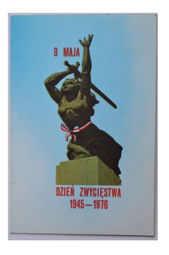 Plakat propagandowy na sowiecki Dzień Zwycięstwa.