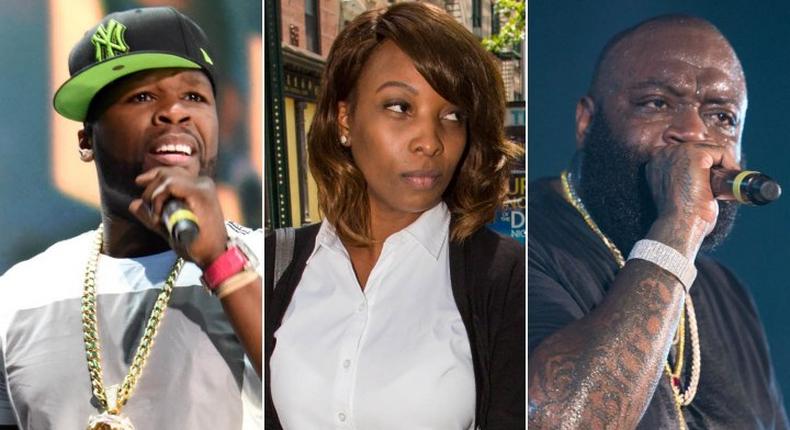 50 Cent, Lastonia Leviston, Rick Ross