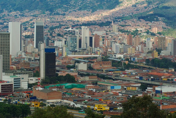 Medellin, drugie co do wielkości miasto w Kolumbii