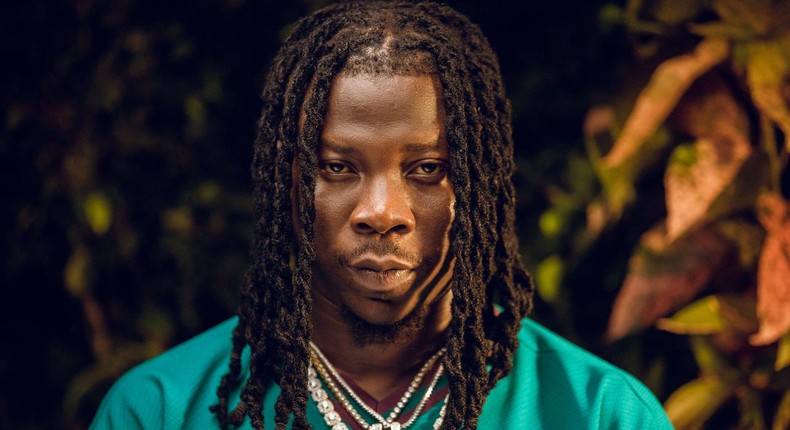 During the Bhim concert, Stonebwoy lights up Accra Sports Stadium.