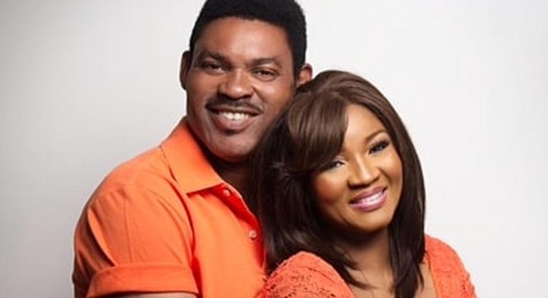 There was excitement noticed in the words of an actress Omotola Jalade-Ekeinde, as she celebrated 23 years in marriage with her husband Capt. Matthew Ekeinde. [Instagram/realomosexy]