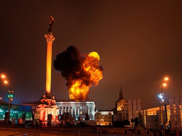 Kijów, wybuch - zdjęcie ilustracyjne