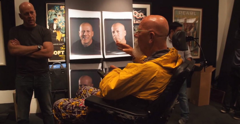 Chuck Close sesja dla Vanity Fair