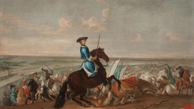 King Charles XII at the Battle of Narva on 19 November 1700. Artist: Krafft, David, von (1655-1724)