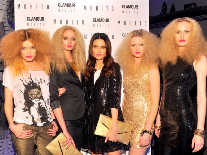 Glamour Collection by Mohito 2011 - modelki z prowadzącą imprezę Joanną Horodyńską.
