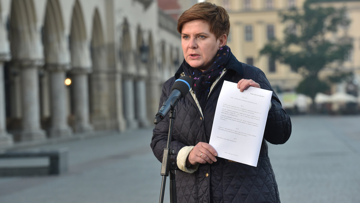 KRAKÓW RYNEK BEATA SZYDŁO PŁACA MINIMALNA (Beata Szydło)