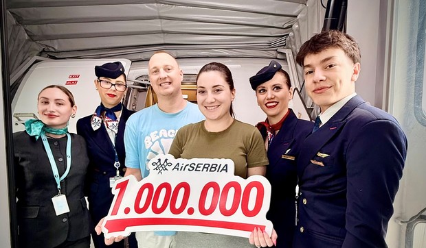 Er Srbija prevezla milionitog putnika u 2026 godini
