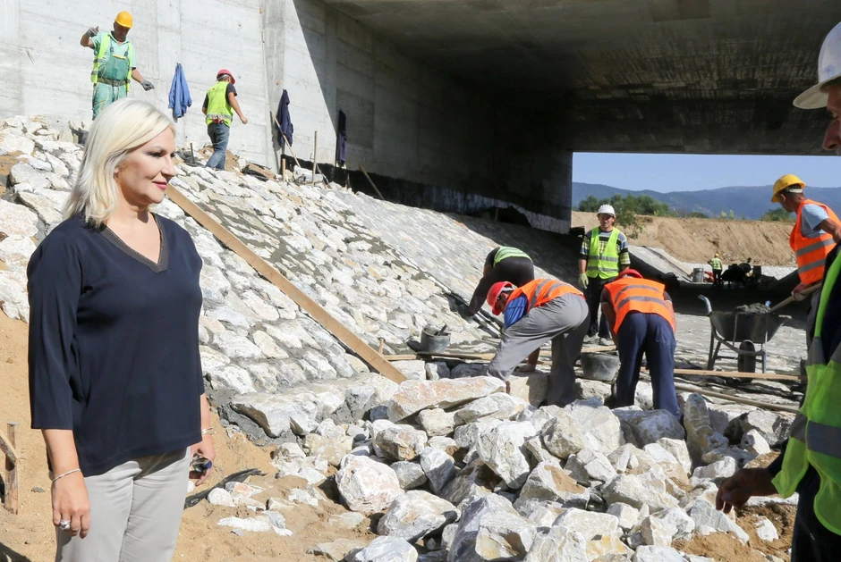 Tokom obilaska radova u Grdelici