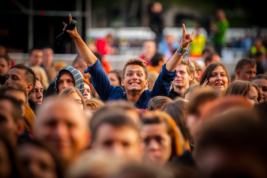 Coke Live Music Festival 2012 - publiczność (fot. Monika Stolarska / Onet)