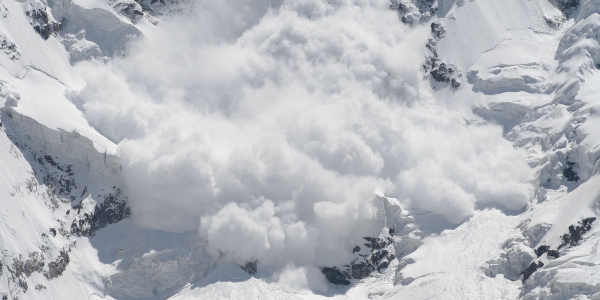 Potężna lawina we francuskich Alpach