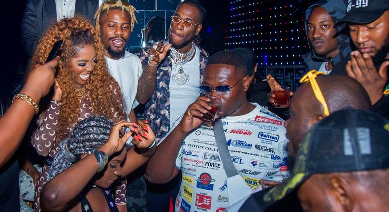 Burna Boy, Tiwa Savage, Dammy Krane and others party at The Club with Remy Martin in Lagos