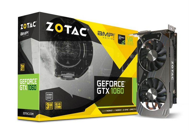 ZOTAC GeForce GTX 1060 3 GB AMP! to energooszczędna karta z cichym chłodzeniem i pięcioletnią gwarancją