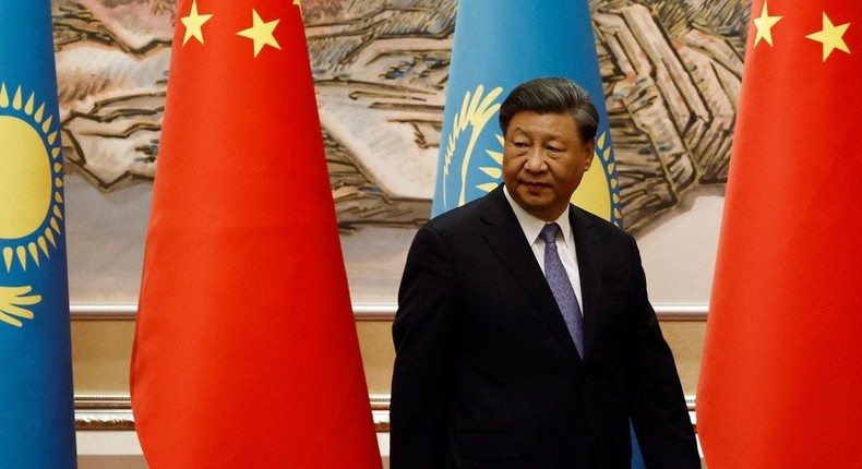 Chinese President Xi Jinping ahead of the China-Central Asia Summit in Xian, Shaanxi province in May, 2023.FLORENCE LO via Getty Images