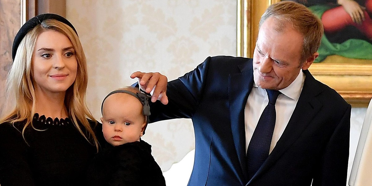 Kasia Tusk z córeczką u papieża