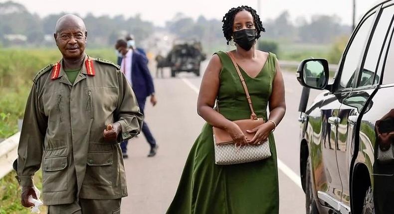 President Yoweri Museveni and First Daughter Natasha Karugire