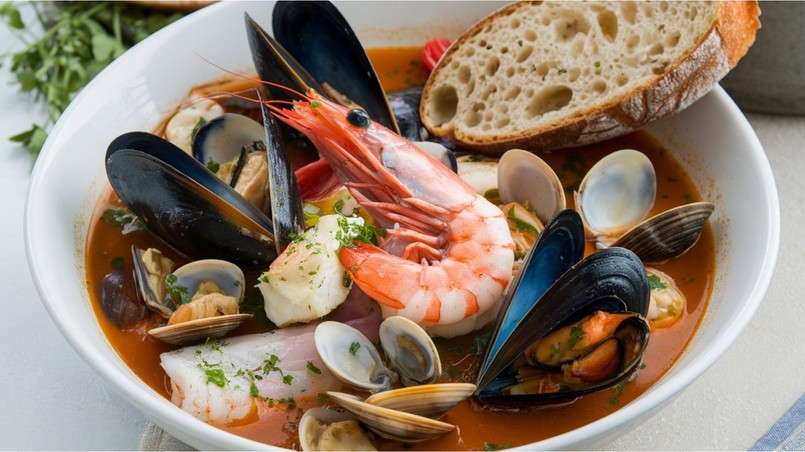 Bouillabaisse - tą zupą zajadał się Claudio Montale