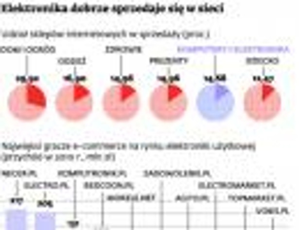 Elektronika dobrze sprzedaje się w sieci