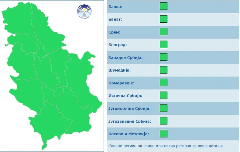 Meteoalarm, 18. mart