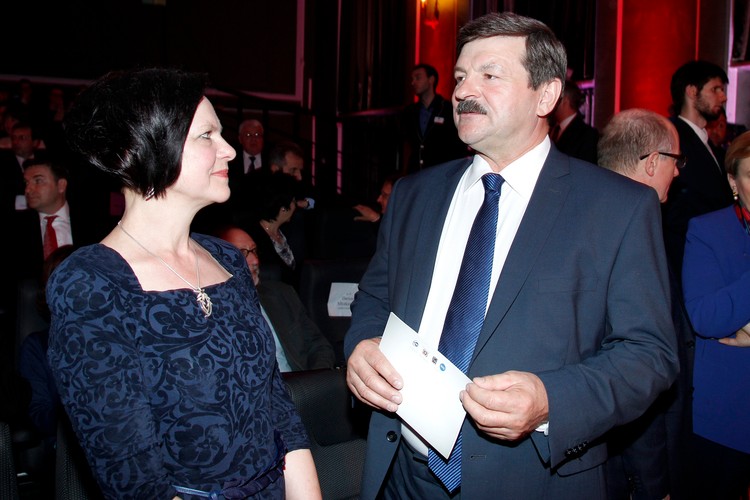 Jarosław Kalinowski na premierze filmu 'Cud historii'