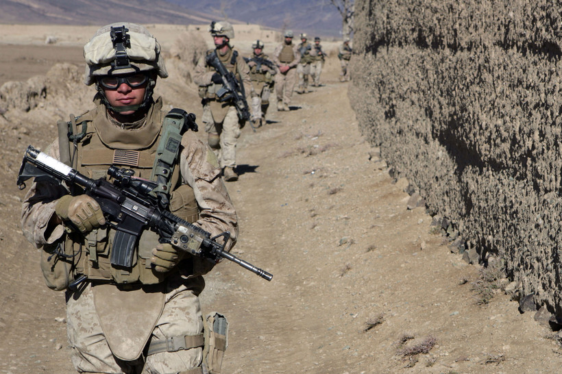Amerykański oddział w Afganistanie. Fot. Bloomberg