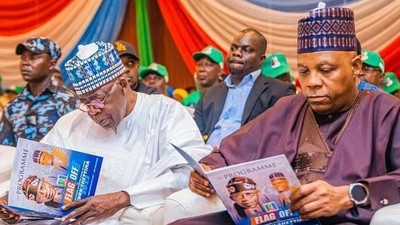 President Bola Tinubu and his Vice, Kashim Shettima. [Twitter:TinubuMediaS]