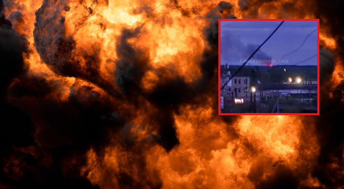 Nocne uderzenie dronów w głębi Rosji. Wybuchł pożar w fabryce zbrojeniowej