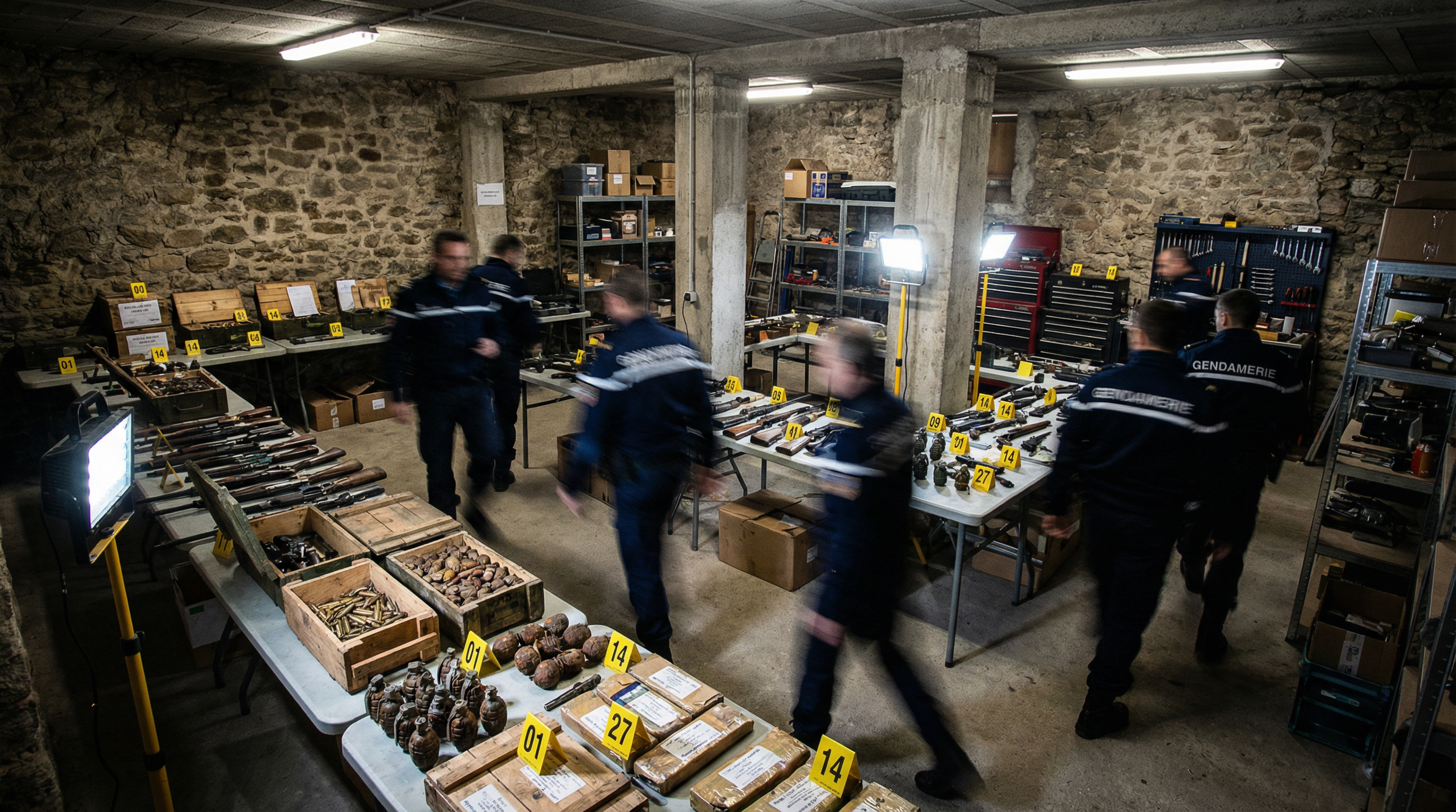 Arsenal de guerre découvert en Corse : 18 kg d'explosifs et 40 grenades saisis