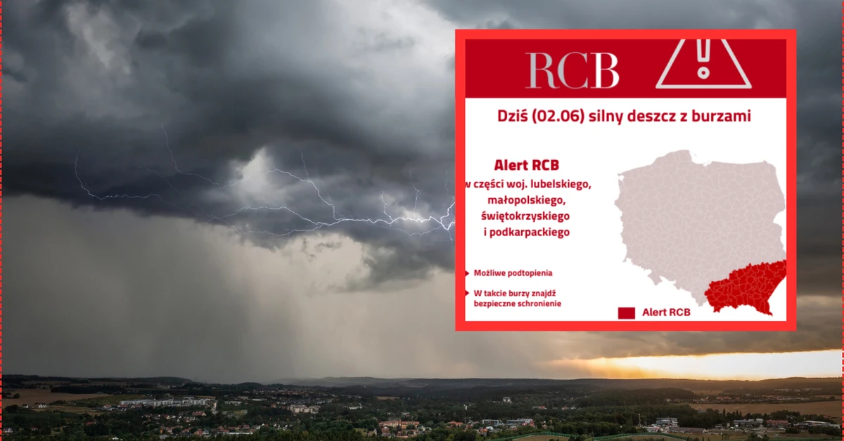 Alerty dla połowy Polski. Możliwe burze, trąby powietrzne i grad