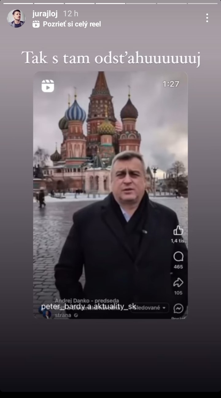 Juraj Loj poslal Andrejovi Dankovi ostrý odkaz. 