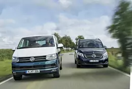 Porównanie: Volkswagen T6 2.0 BiTDI droższy od Mercedesa V 250 d