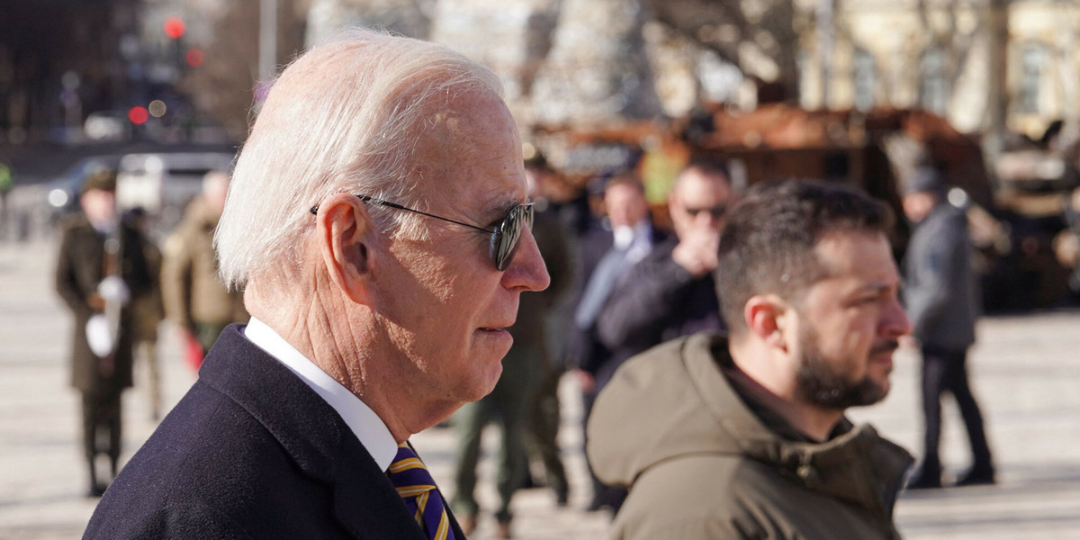 Joe Biden w Kijowie, 20 lutego 2023 r.