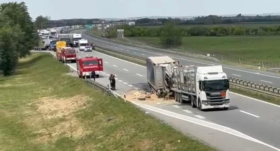 Curenje gasa na auto-putu kod Stare Pazove