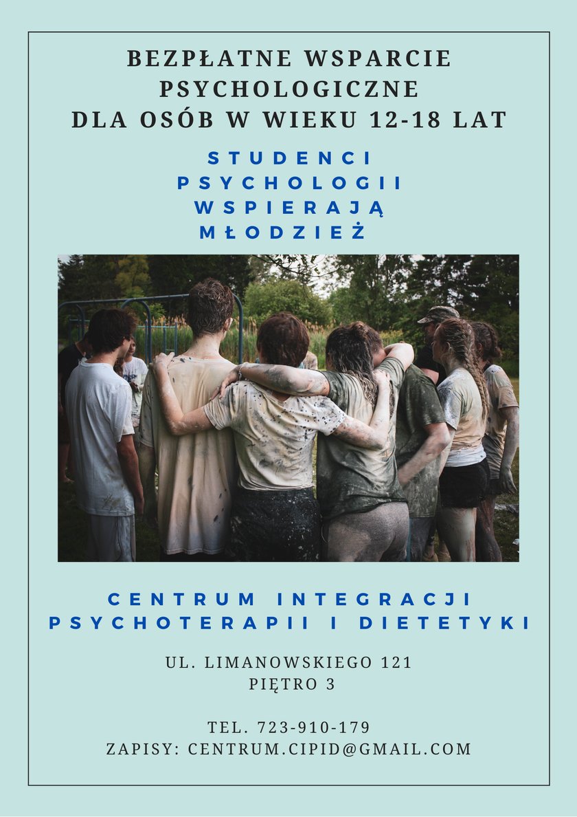 Łódź. Bezpłatne wsparcie psychologiczne dla młodzieży