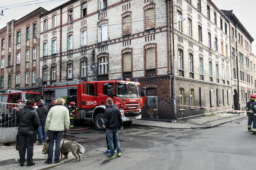 Katowice. Pożar kamienicy przy ul. Karola 