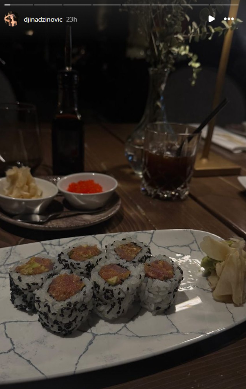 Đina Džinović, objava na Instagramu