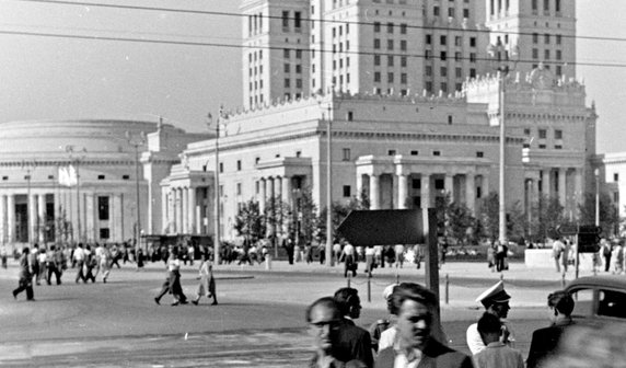 PKiN w 1955 w czasie Światowego Festiwalu Młodzieży i Studentów 