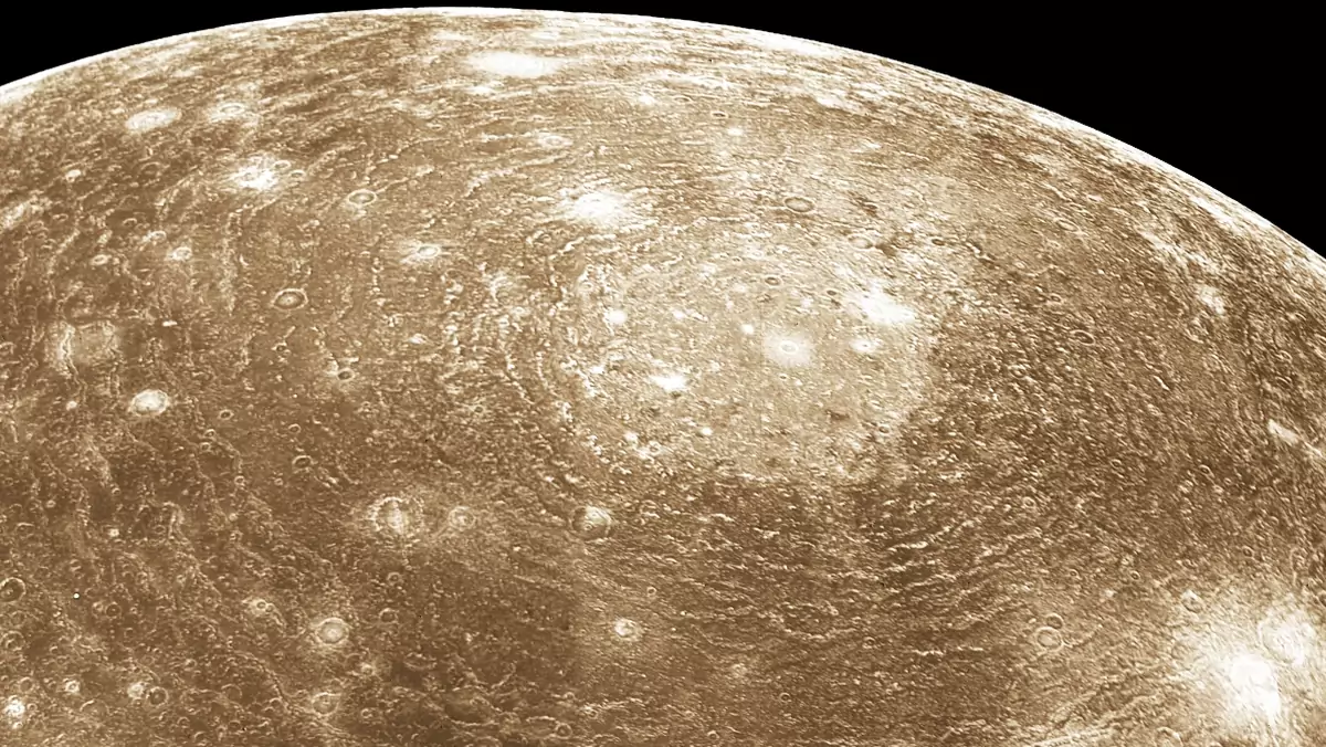 Kallisto na zdjęciu zrobionym przez sondę Voyager 1