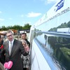 Aleksandar Vučić obilazi radove na izgradnji mosta preko Velike Morave kod Svilajnca i Velike Plane   