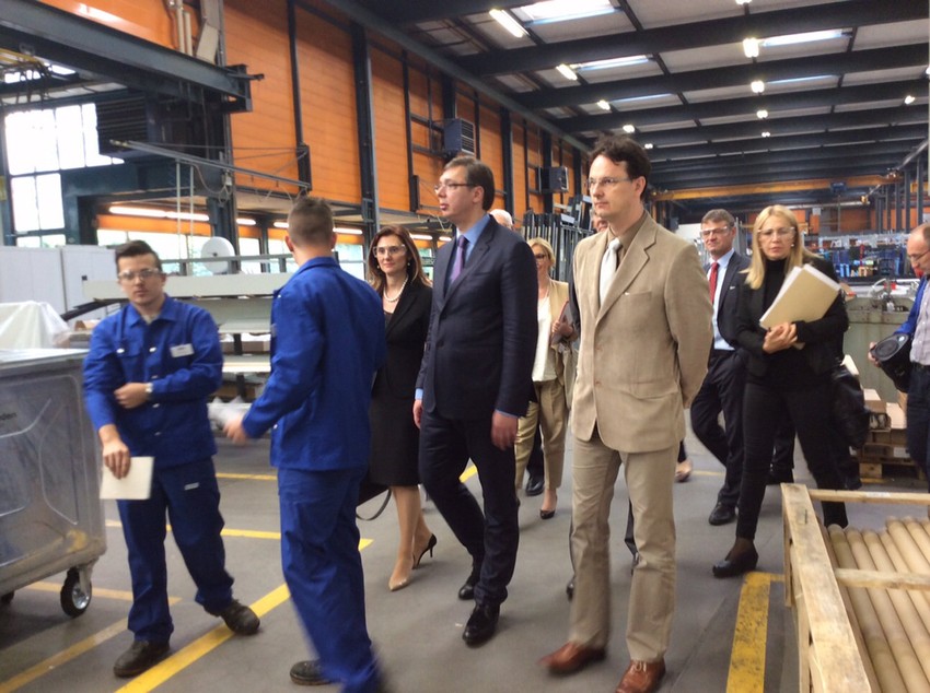 Vučić i Verbić u švajcarskoj kompaniji