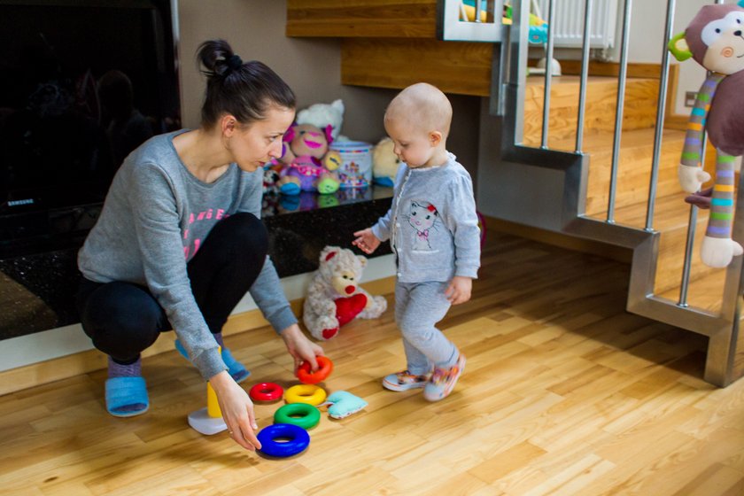 Półtoraroczna Hania Pietraszewska rozpoczęła leczenie w Nowym Jorku